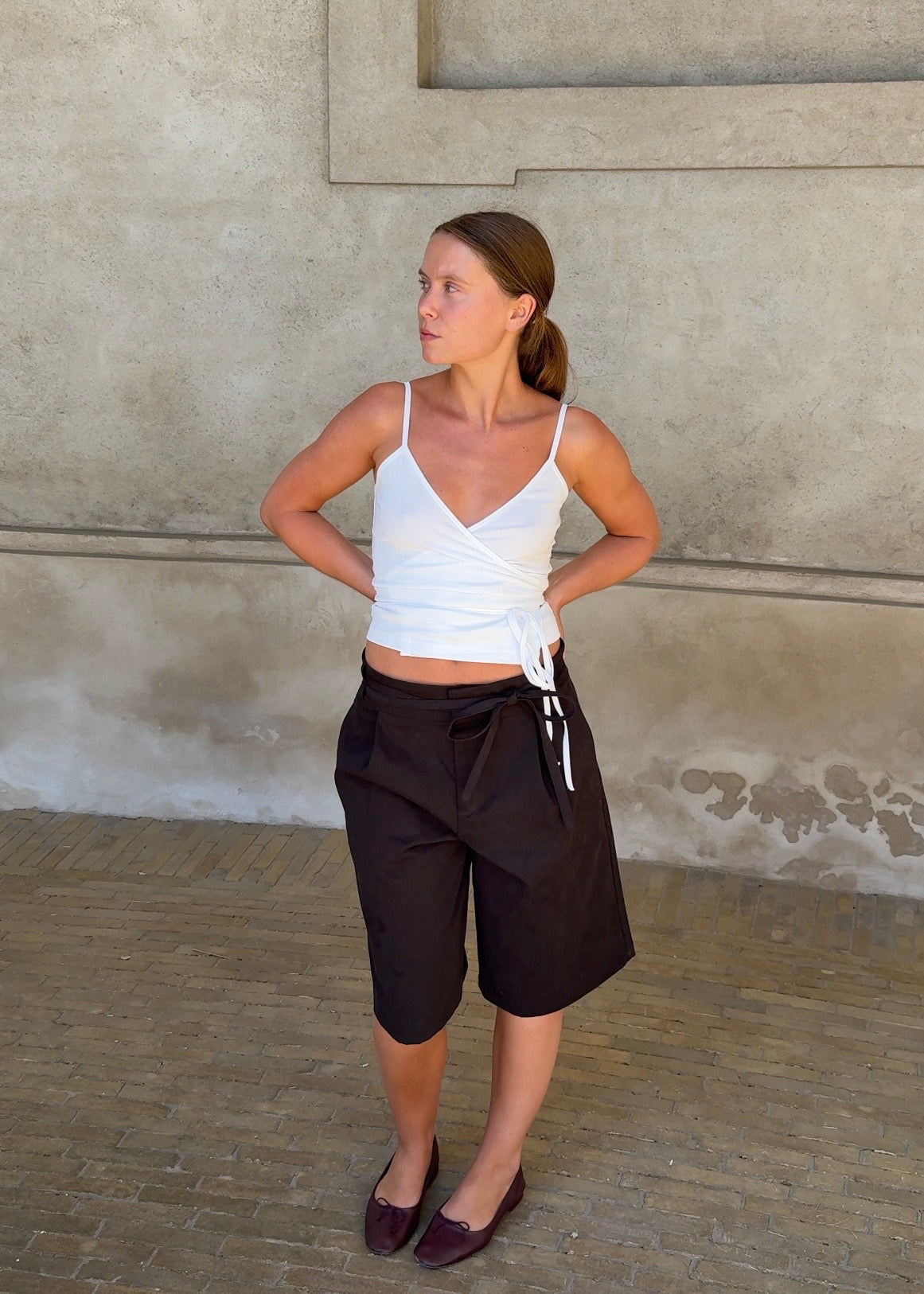 Tilde Wrap Top